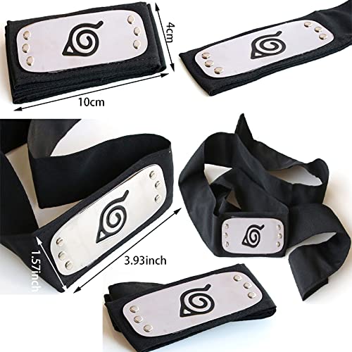 LuckyVIP Naruto Cosplay Konoha diadema anillo Uzumaki Naruto collar colgante kakashi máscara guantes juguetes juguetes de plástico Ninja disfraz accesorios para niños niñas juguetes para niños