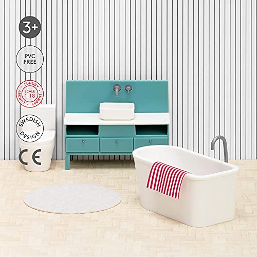 Lundby- Juego de baño básico para el Almuerzo (Micki Leksaker 60-3068-00)