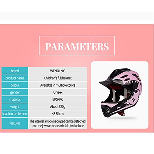 LXQLLJJD Casco De Bicicleta para Niños Casco Integral Ultraligero Desmontable Y Ajustable Apto para Patinetas, Scooters, Patines De Ruedas, Equipo De Protección 3-12 Años,Rojo