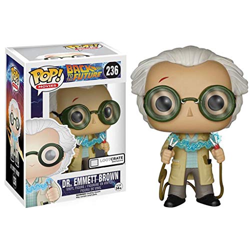 Lxyy YF Dr.Emmett Brown Pop Figura Películas: Back To The Future Vinilo Figura Decoracion Ornamentos - 10cm