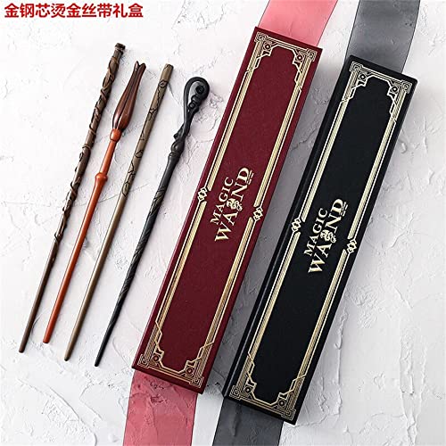 Lzpzz Aplicar a Harry Potter Wizard Magic Wand Set Wizard School Magic Wands Stick Creative Cosplay Wizarding World Coleccionables Unisex Juguetes y regalos Minerva McGonagall