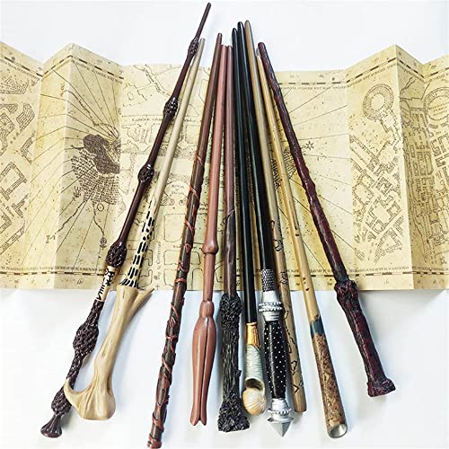 Lzpzz Aplicar a Harry Potter Wizard Magic Wand Set Wizard School Magic Wands Stick Creative Cosplay Wizarding World Coleccionables Unisex Juguetes y regalos Minerva McGonagall