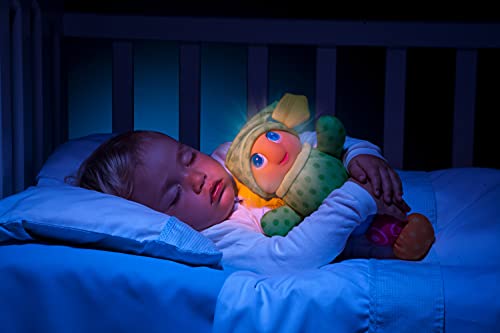 M MOLTO Gusyluz®. Peluche con luz para Dormir. Opción con vajilla incluida. (Gusyluz Rosa + Vajilla)