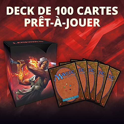 Magic The Gathering Commander Leygendes - Arma para el Combate | Deck de 100 Cartas Listas para Jugar | 1 Comandante Premium | Rojo y Blanco C78591010