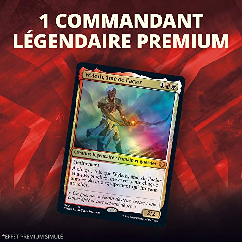 Magic The Gathering Commander Leygendes - Arma para el Combate | Deck de 100 Cartas Listas para Jugar | 1 Comandante Premium | Rojo y Blanco C78591010