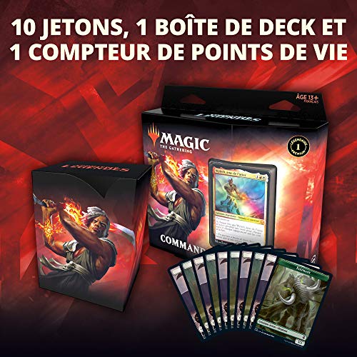 Magic The Gathering Commander Leygendes - Arma para el Combate | Deck de 100 Cartas Listas para Jugar | 1 Comandante Premium | Rojo y Blanco C78591010