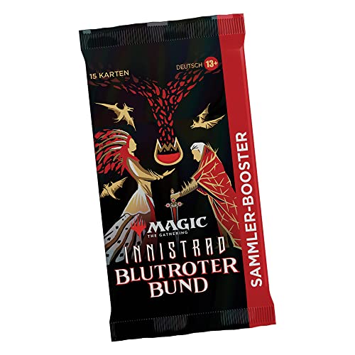 Magic the Gathering Innistrad: Blutroter Bundle-Booster para coleccionistas (15 Cartas mágicas en alemán) (Wizards of The Coast C90681000)