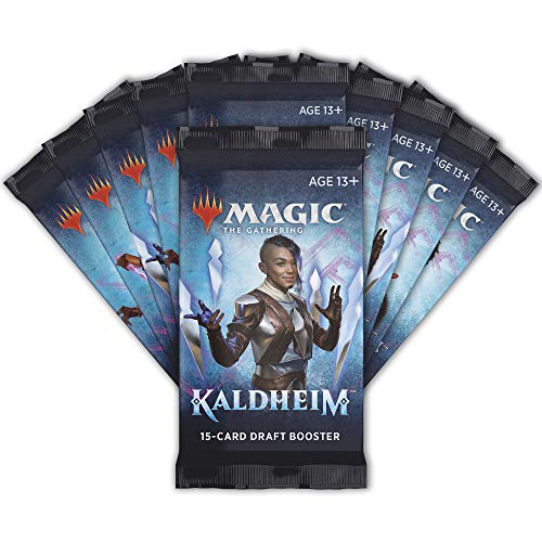 Magic: The Gathering Kaldheim Bundle, 10 boosters (150 Tarjetas mágicas) y Accesorios, Multi