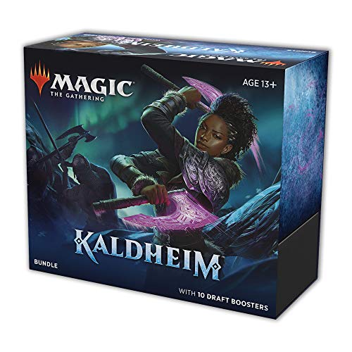 Magic: The Gathering Kaldheim Bundle, 10 boosters (150 Tarjetas mágicas) y Accesorios, Multi