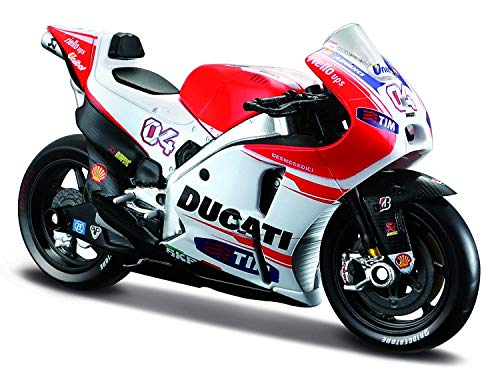 Maisto Ducati Desmosedici GP en Escala 1/18 de Andrea Dovizioso #4 34593, Color