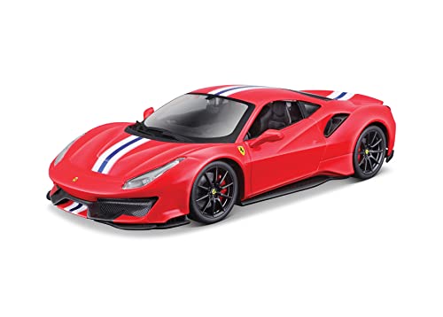 Maisto- Kit Ferrari 488 Pista en Color Rojo 39135, Multicolor (39135-00000022)