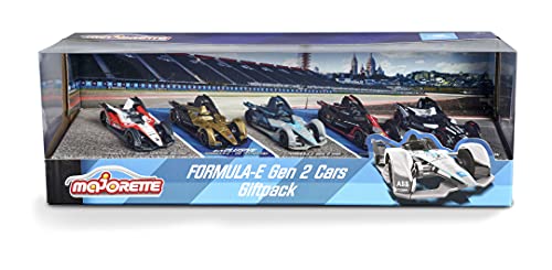 Majorette Formula E GEN2 Car - Juego de 5 Coches de Carreras (7,5 cm, 3 años)