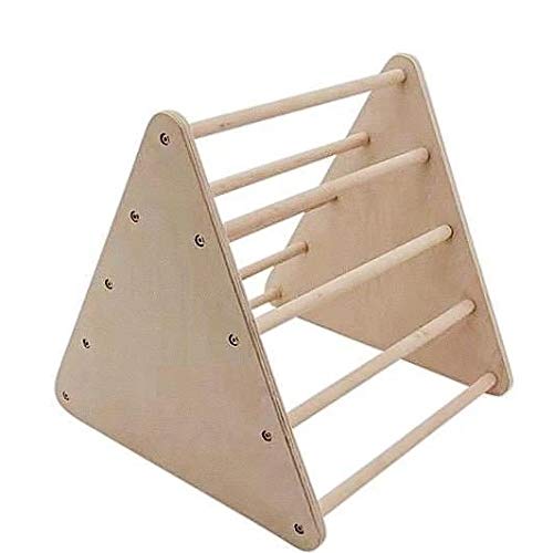 MAMI | Triángulo de Pikler mini para niños | Estructura para escalada de interior | Fabricado en madera natural | Escalera incluida