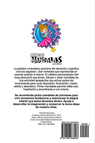 Mandalas Princesas: para colorear