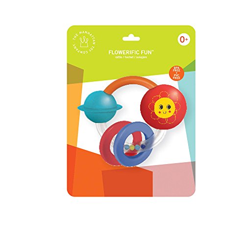 Manhattan Toy Flowerific Fun Teether Rattle & Clutching Toy