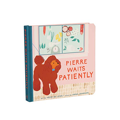 Manhattan Toy Pierre Waits Patiently Baby and Toddler Board Book + caniche Peluche Animal Perro Juego de Regalo