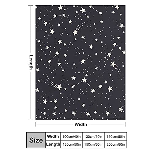 Manta Bebe Galaxy Cielo Estrellado Manta De Franela Suave Y Confortable para Dormir Cuna/Cochecito/Cesta De Moisés/Viaje 100×130cm