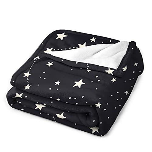 Manta Bebe Galaxy Cielo Estrellado Manta De Franela Suave Y Confortable para Dormir Cuna/Cochecito/Cesta De Moisés/Viaje 100×130cm