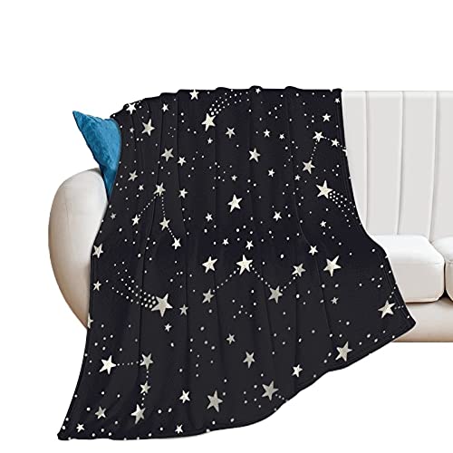 Manta Bebe Galaxy Cielo Estrellado Manta De Franela Suave Y Confortable para Dormir Cuna/Cochecito/Cesta De Moisés/Viaje 100×130cm