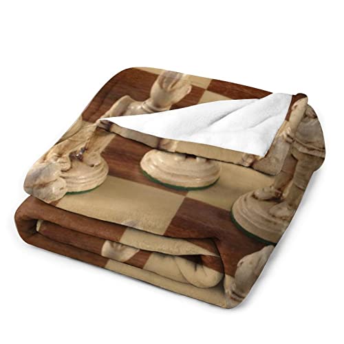 Manta Bebe Tablero De Ajedrez Manta De Franela Suave Y Confortable para Dormir Cuna/Cochecito/Cesta De Moisés/Viaje 130×150cm