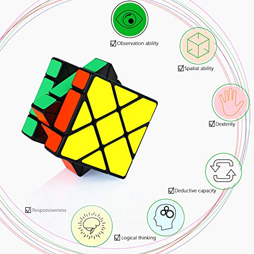 Maomaoyu Fisher Cube Speed Cube 3D Puzzle Cube Velocidad Cubo Niños Juguetes Educativos