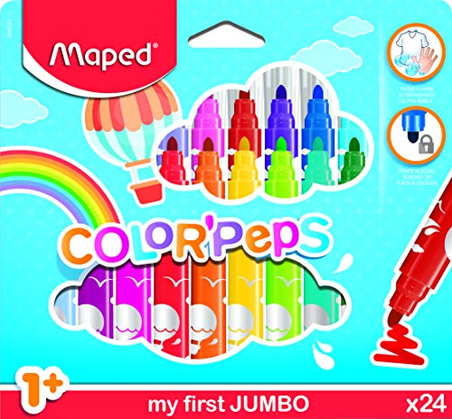 Maped Color' Peps Early Age Jumbo - Pack de 24 rotuladores