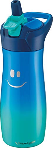 Maped Concept Kids 871303-Cantimplora (Acero Inoxidable, Color Azul, 580 ml (871303)