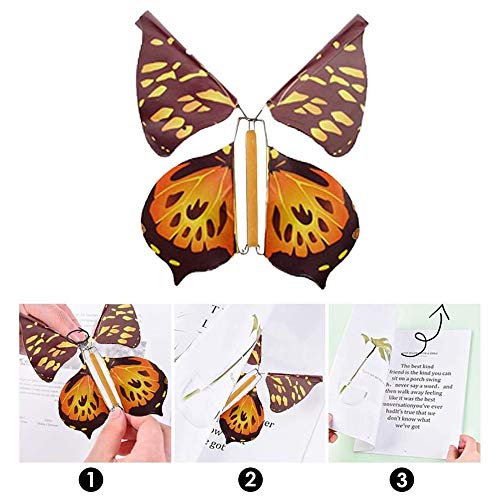 Mariposa Voladora,12 Piezas de Mariposa Voladora Mágica, Banda de Goma Mariposa,Regalo Sorpresa de Mariposa,Adecuado para Regalos de Cumpleaños, Educación Infantil, Regalos Sorpresa (Color Aleatorio)