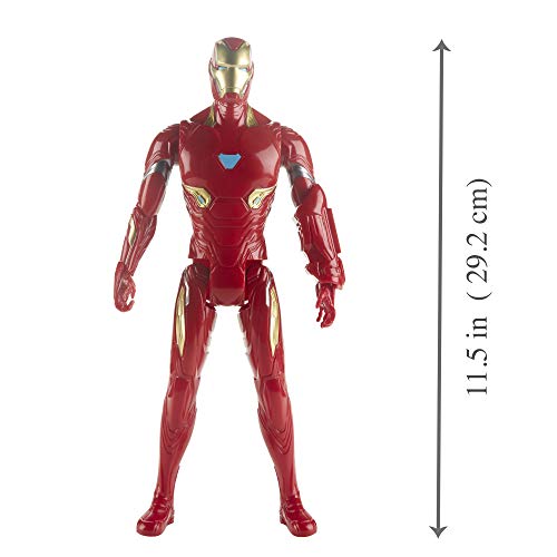 Marvel Avengers: Endgame – Iron Man Titan Hero Compatible con Power FX (Figura de acción de 30 cm, Power FX no Incluido)