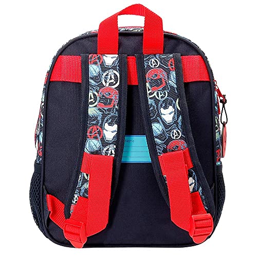 Marvel Los Vengadores Avengers Team Mochila de Paseo pequeña Azul 23x28x10 cms Poliéster 6,44L