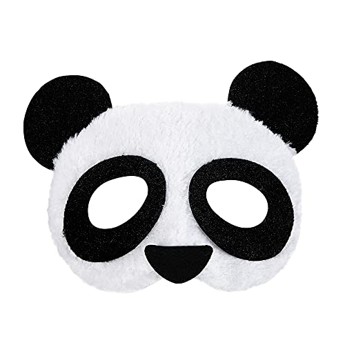 Máscara de ojo de oso panda Widmann 03881, unisex - adulto, negro-blanco, talla única