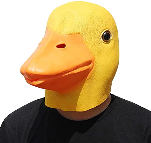 Máscara de Pato Halloween Látex Animal Máscara de Cabeza Completa Reptil Adulto Látex Disfraz de Goma Accesorios de Fiesta de Cosplay Máscara de Cabeza Realista para Disfraz de Carnaval