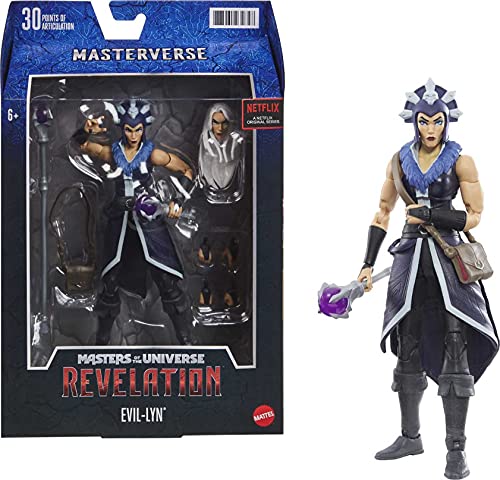 Masters of the Universe Revelation, Figura Evil-Lyn, muñeco articulado de juguete (Mattel GYV12)