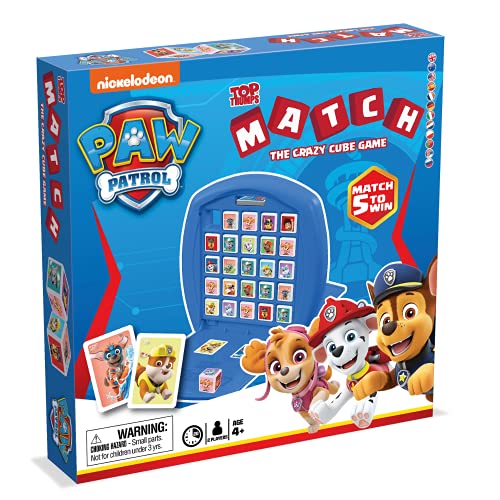 Match Patrulla Canina - Juego de Mesa de Top Trumps – Conecta en línea a 5 de Tus Personajes Favoritos de la Patrulla Canina