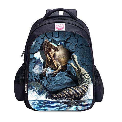 MATMO - Mochila de dinosaurio para niños, mochila escolar personalizable