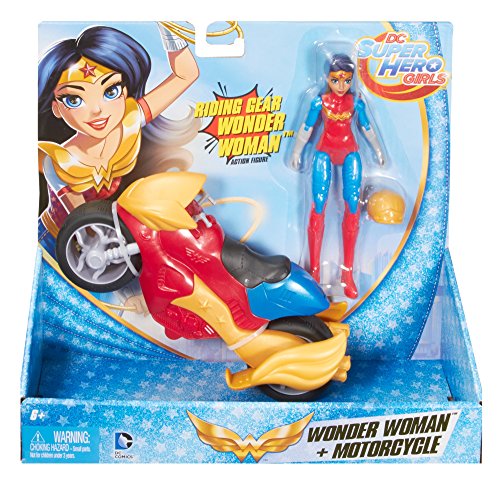 Mattel- Figura Acc+VEHIC Super Hero G. SURT DC Girls Muñecos cabezones (MATDVG72)