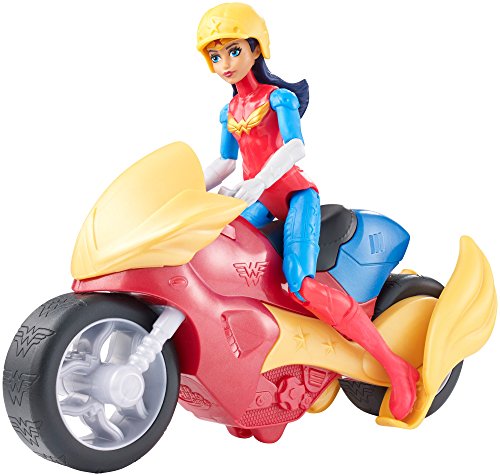 Mattel- Figura Acc+VEHIC Super Hero G. SURT DC Girls Muñecos cabezones (MATDVG72)