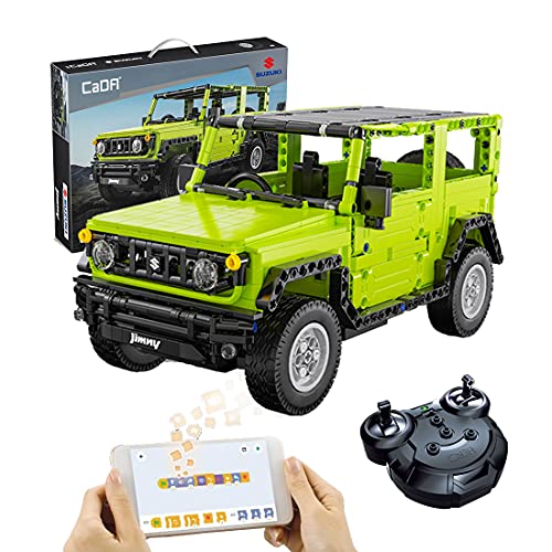 MBKE CaDA C51201W Technic Off Road Modelo, escala 1: 12 579pcs 2.4G 4CH RC/APP Contronl todoterreno SUV vehículo para Suzuki Jimny , bloques de construcción compatibles con Lego Technic