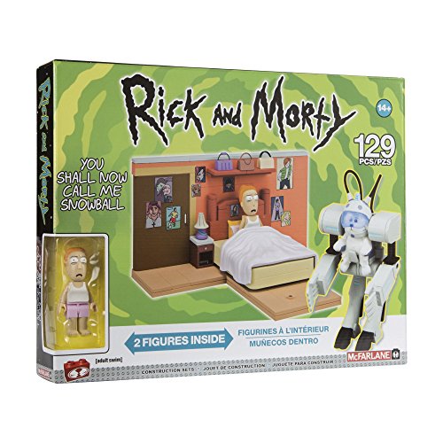 McFarlane 12856 Rick and Morty Snowball - Juego de construcción (tamaño Mediano), Varios