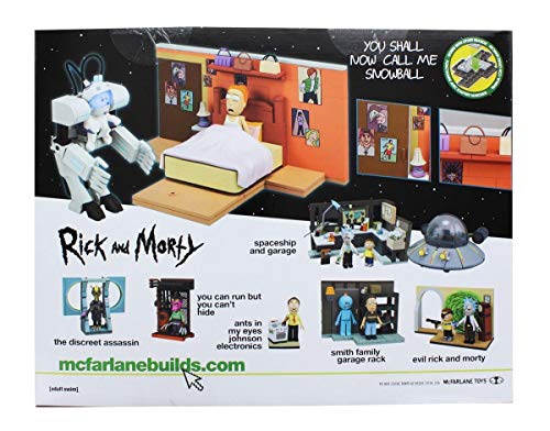 McFarlane 12856 Rick and Morty Snowball - Juego de construcción (tamaño Mediano), Varios