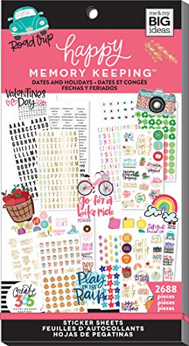 Me and My Big Ideas Super Pack de Pegatinas Dates y Holidays Happy Planner