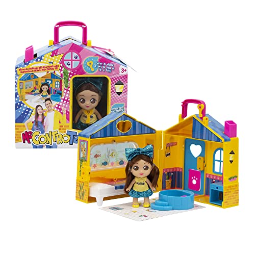 Me Contro Te - La Casa con Mini Doll 12 cm del Vestido Personalizado, Busca la Llave, Abre la casa de Sofí y Lui, para niñas a Partir de 3 años, MEC31000, Giochi Preziosi