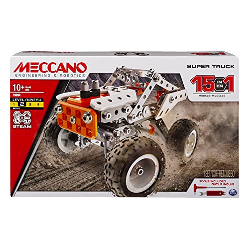 Meccano MEC MDL 15 Model Set Eje CN UPCX GML, 6052632, Multicolor , color/modelo surtido