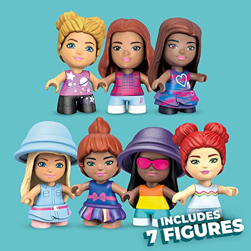 Mega Construx Barbie Multipack Casa de Malibú con otros set de juego con muñecas con bloques de construcción y accesorios de juguete (Mattel HBF32)