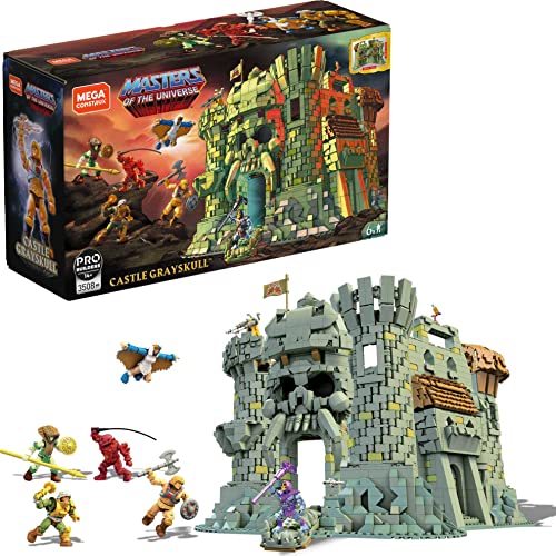 Mega Construx Masters of the Universe Castillo Grayskull, juguete de construcción niños + 14 años (Mattel GGJ67)