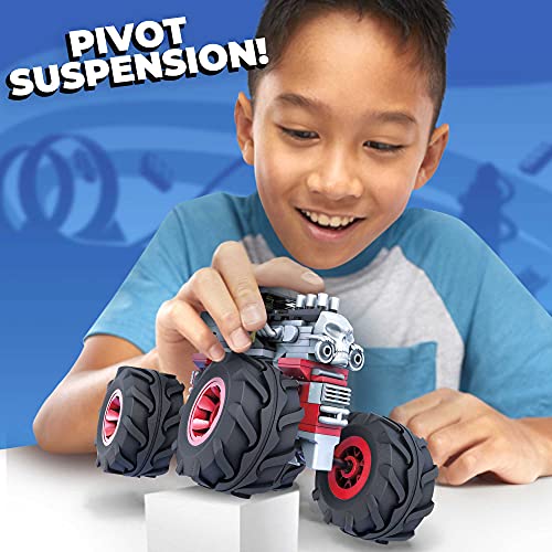 Mega Construx Monster Trucks Bone Shaker Coche de juguete de bloques de construcción, incluye figura, para niños +5 años (Mattel GVM27)