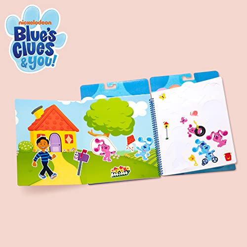 Melissa & Doug | Blue's Clues & You! | Bloc de Stickers Reutilizables | Los Lugares que Blue Ama