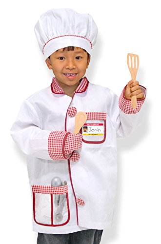 Melissa & Doug- Chef Disfraz para Niños, Multicolor (96021)