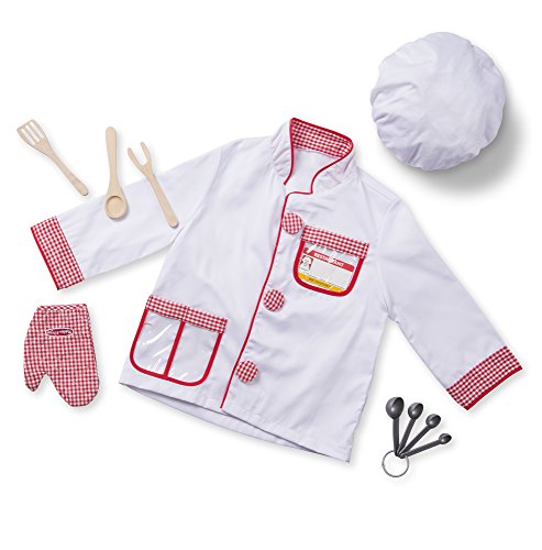 Melissa & Doug- Chef Disfraz para Niños, Multicolor (96021)