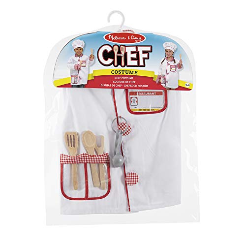 Melissa & Doug- Chef Disfraz para Niños, Multicolor, pequeña (14838)